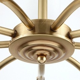 אורות תליון קריסטל מיני בסגנון מתכת קלאסית מסורתית