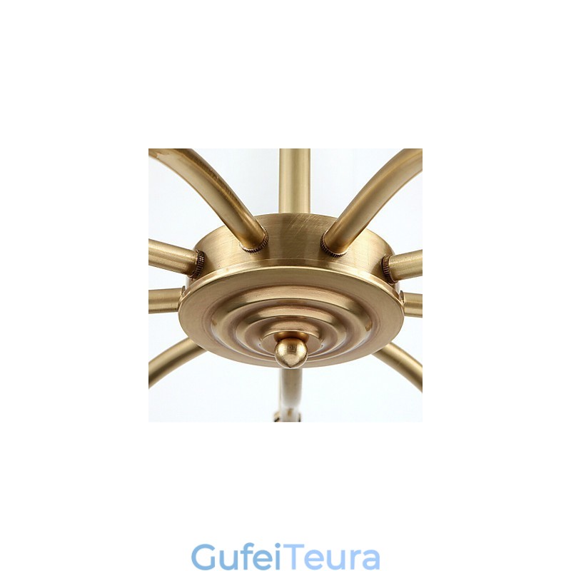 אורות תליון קריסטל מיני בסגנון מתכת קלאסית מסורתית