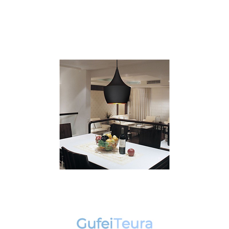 תאורת תליון רטרו וינטג' טום דיקסון עיצוב שחור לבן סוג מנורות תליון בית קפה