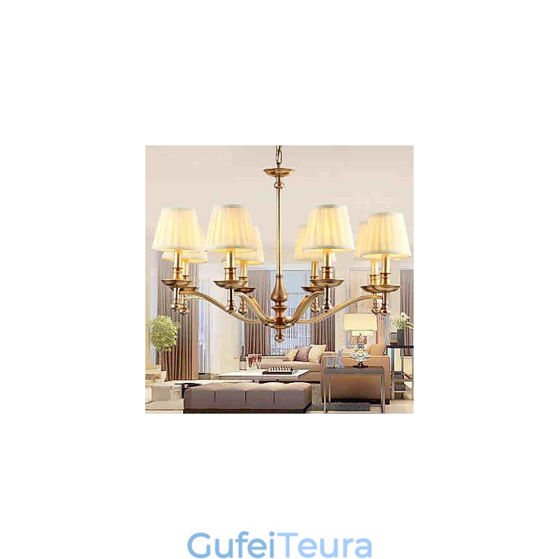 אורות תליון קריסטל מיני בסגנון מתכת קלאסית מסורתית