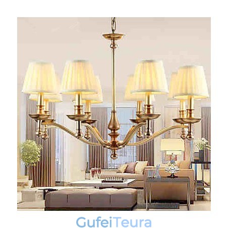 אורות תליון קריסטל מיני בסגנון מתכת קלאסית מסורתית