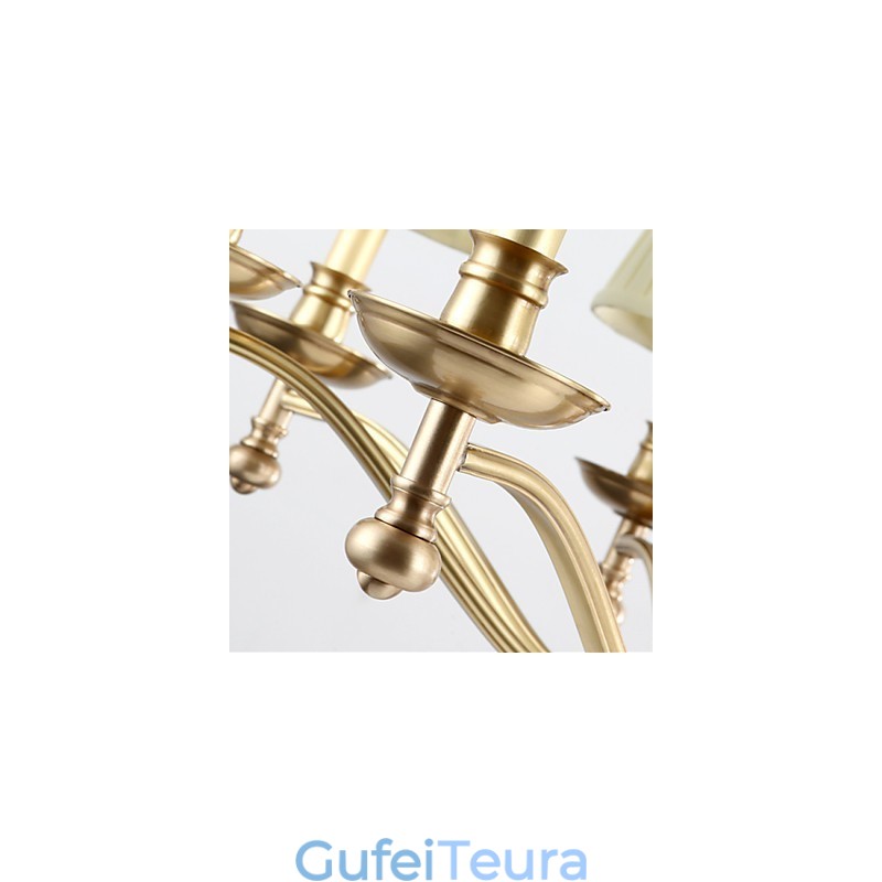 אורות תליון קריסטל מיני בסגנון מתכת קלאסית מסורתית