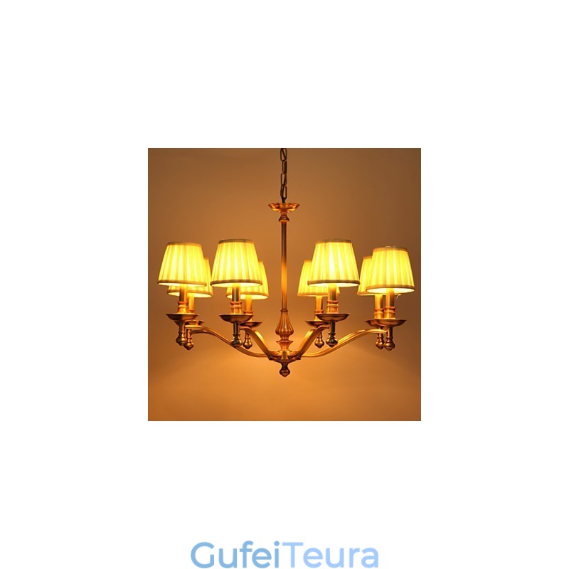 אורות תליון קריסטל מיני בסגנון מתכת קלאסית מסורתית