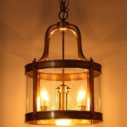 אורות תליון קריסטל מיני בסגנון מתכת קלאסית מסורתית