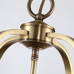 אורות תליון קריסטל מיני בסגנון מתכת קלאסית מסורתית