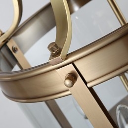 אורות תליון קריסטל מיני בסגנון מתכת קלאסית מסורתית