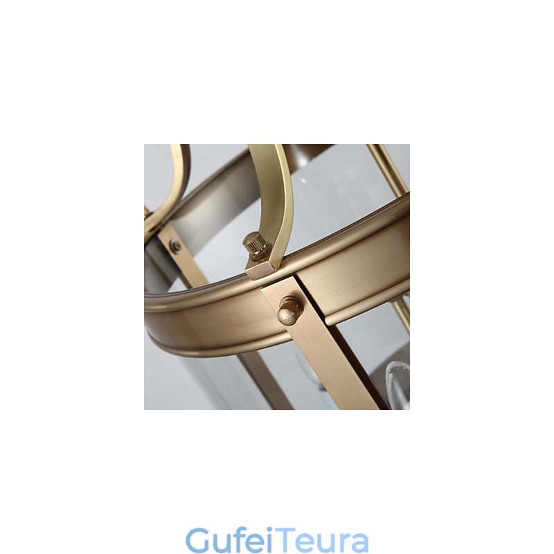 אורות תליון קריסטל מיני בסגנון מתכת קלאסית מסורתית