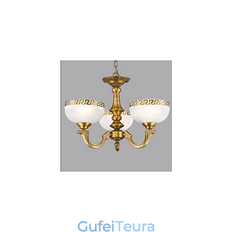 מנורת נחושת מלאה שיש אוכל נברשת נחושת מודרנית מקורית