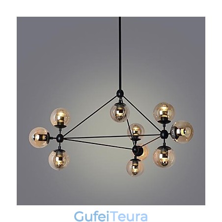 אורות תליון 10 אור פשוט מודרני אומנותי