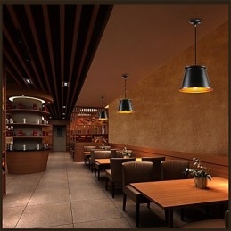 קלאסי כפרי לודג' וינטג' מיני סגנון ציור מתכת אור תליון