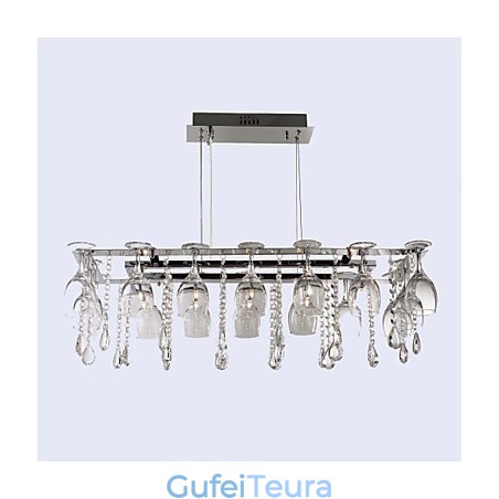 מודרני עכשווי מסורתי קלאסי קריסטל כרום מתכת אור תליון