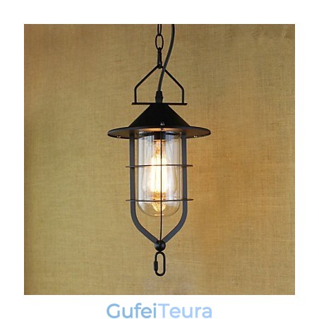 אמריקאי רטרו כפרי תאורה פסטורלית מנורת תליון תעשייתית אור