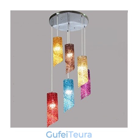 ראש גלילי עגול ארוך צילינדר אלומיניום מנורות Creative