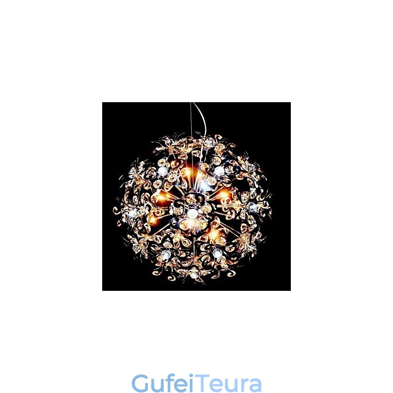 אור תליון קריסטל כרום מודרני מודרני