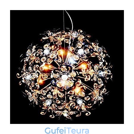 אור תליון קריסטל כרום מודרני מודרני