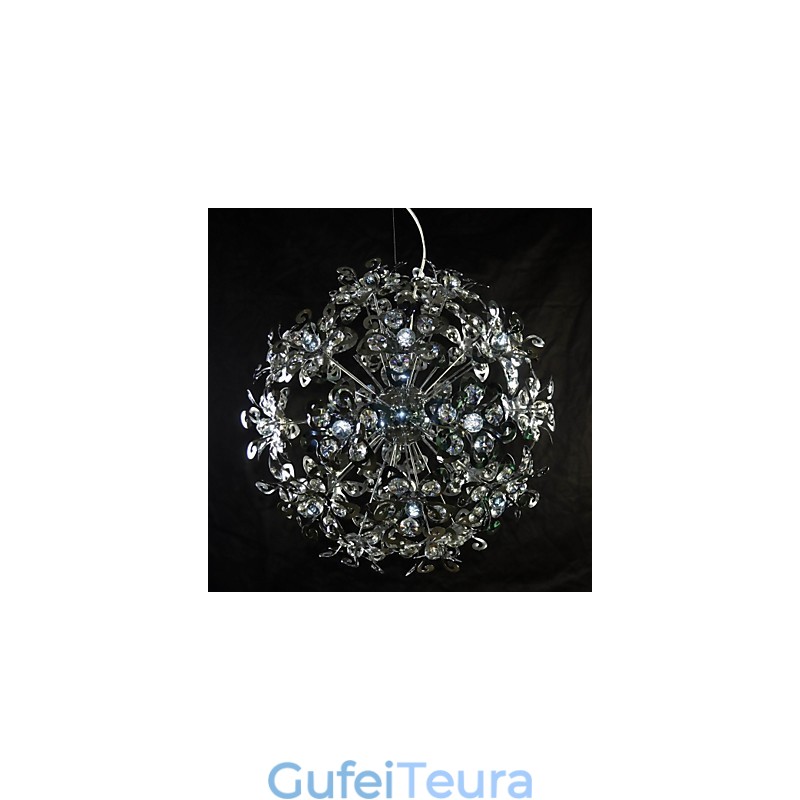 אור תליון קריסטל כרום מודרני מודרני