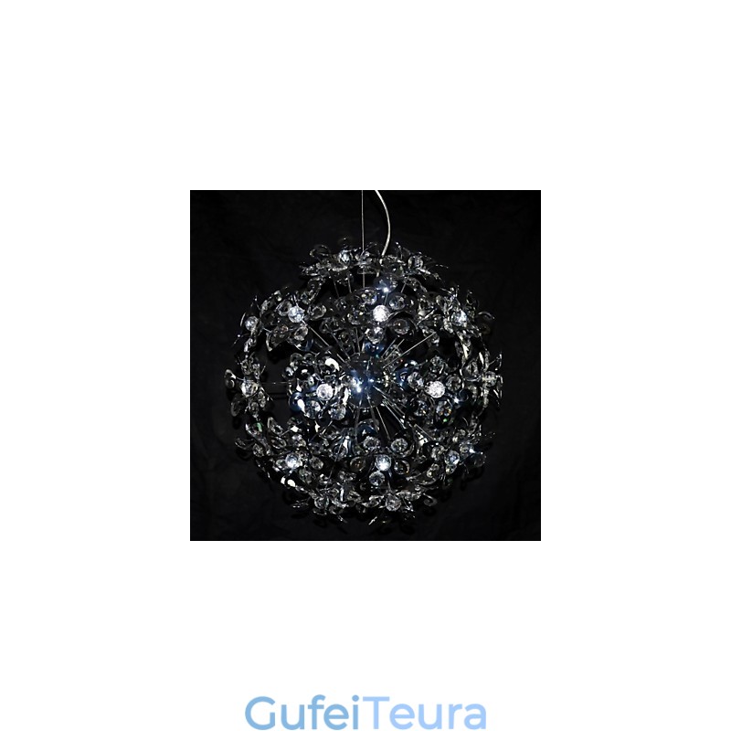 אור תליון קריסטל כרום מודרני מודרני