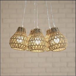 Cage Rope Creative RETRO Art 5 Head Chandelier
