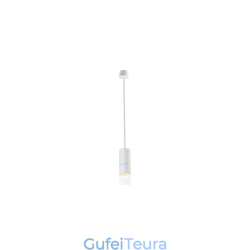 GE 05032 8W 136 מ"מ 1 אור מיני תליון אור באבקה לבן עם אלומיניום