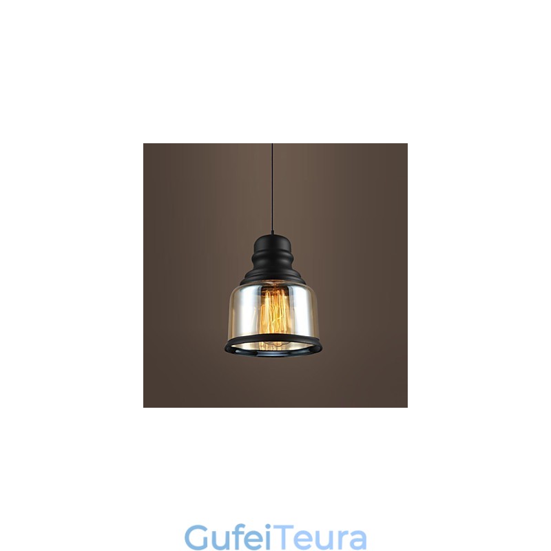 רטרו תאורת לופט אורות תליון זכוכית