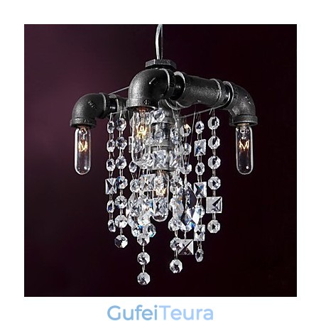 סגנון צפון אמריקאי מאפיין 5 אור תליון בעיצוב צינור