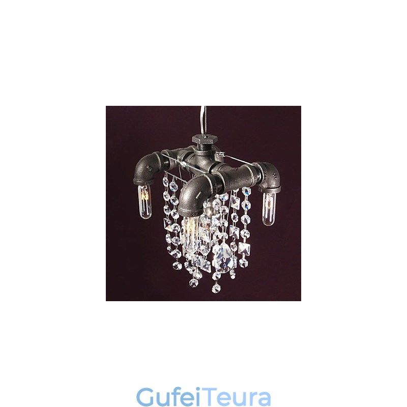 סגנון צפון אמריקאי מאפיין 5 אור תליון בעיצוב צינור