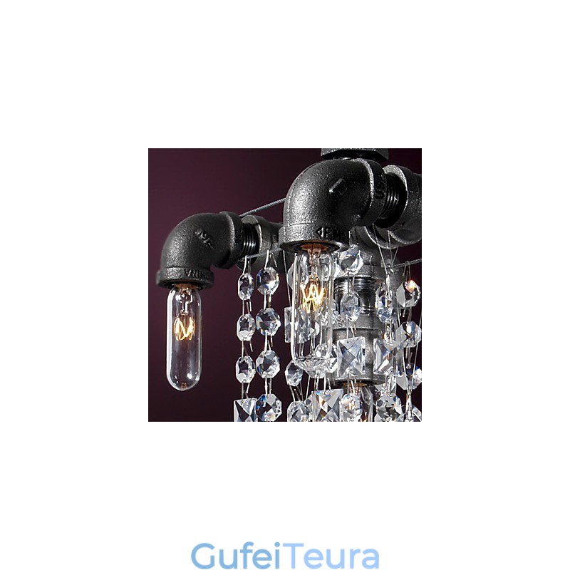 סגנון צפון אמריקאי מאפיין 5 אור תליון בעיצוב צינור