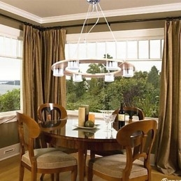 אורות תליון מודרני עכשווי עץ במבוק