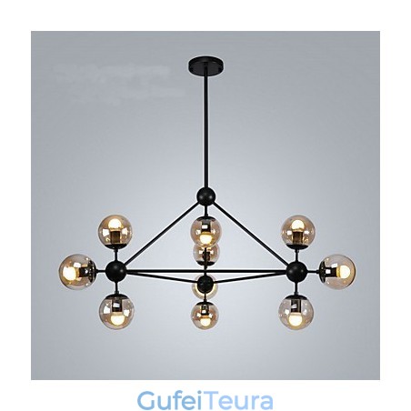 מוסך אור תליון מתכת ציור כפרי