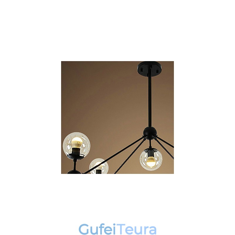 מוסך אור תליון מתכת ציור כפרי