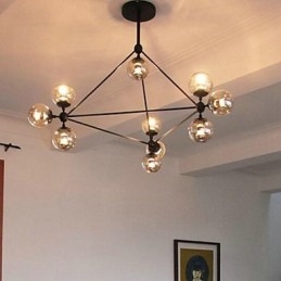 מוסך אור תליון מתכת ציור כפרי