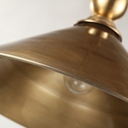 פליז טהור תליון אור בסגנון מיני מתכת קלאסית מסורתית