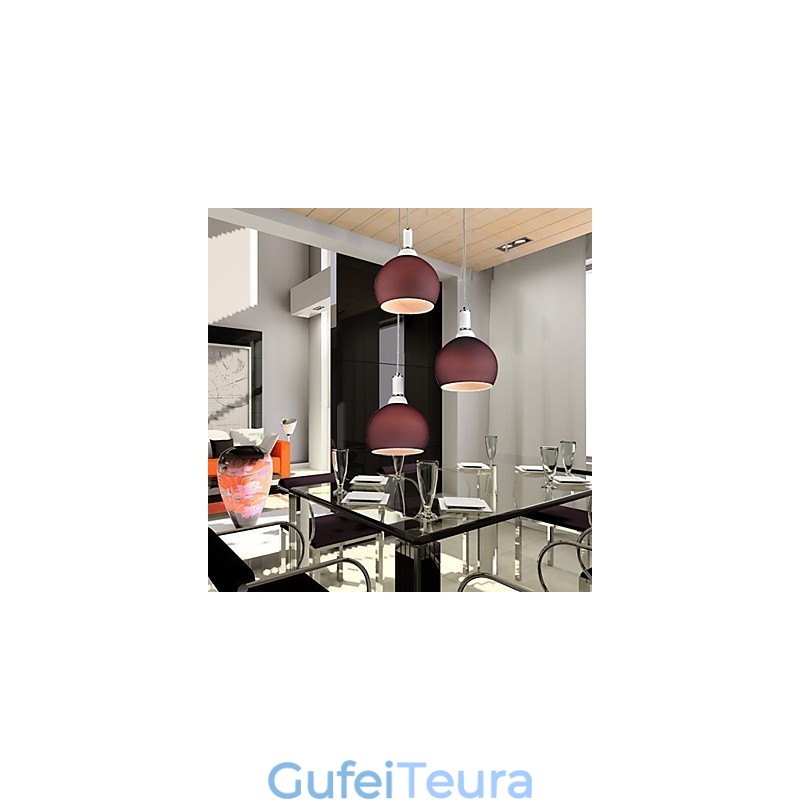 תאורת תליון מצופה אלקטרו מודרנית בסגנון מיני מודרני