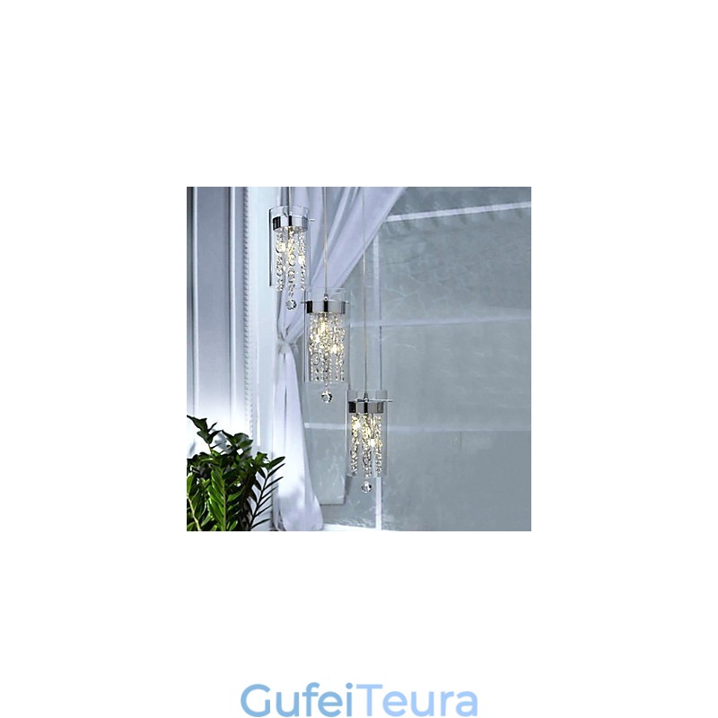 אור תליון קריסטל אומנותי עם הצללי זכוכית