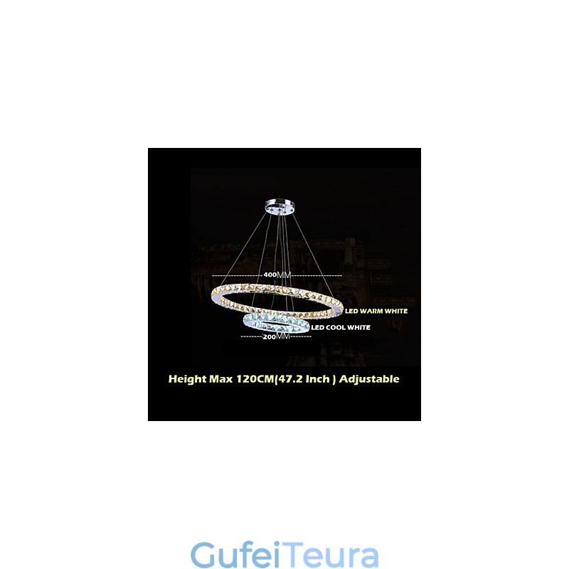 מלון תליון אור קריסטל נברשת תאורת מנורות תקרה גופי עם לבן חם וקריר