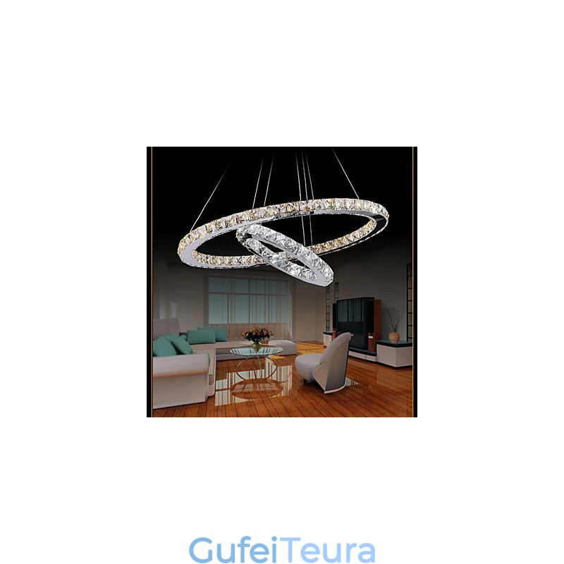 מלון תליון אור קריסטל נברשת תאורת מנורות תקרה גופי עם לבן חם וקריר