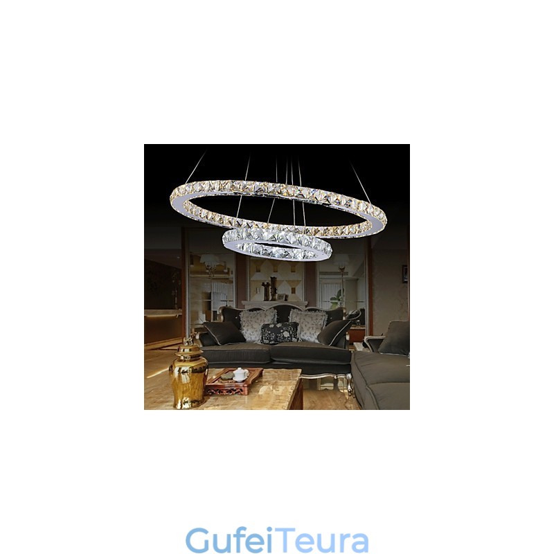 מלון תליון אור קריסטל נברשת תאורת מנורות תקרה גופי עם לבן חם וקריר