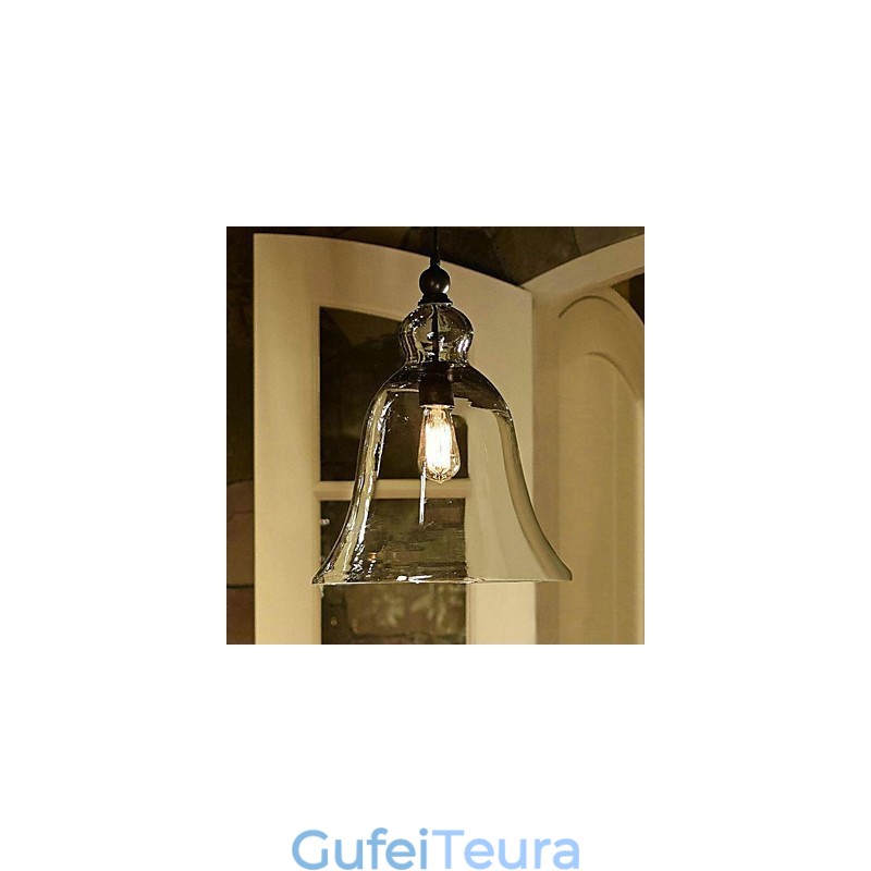 אור תליון זכוכית לציור בסגנון מיני כפרי