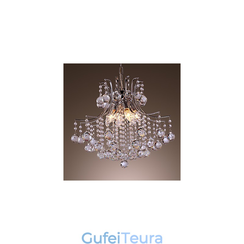 אור תליון מתכת מצופה אלקטרו בסגנון מיני קריסטל מודרני עכשווי