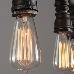 אורות תליון מיני בסגנון מתכת קלאסית מסורתית