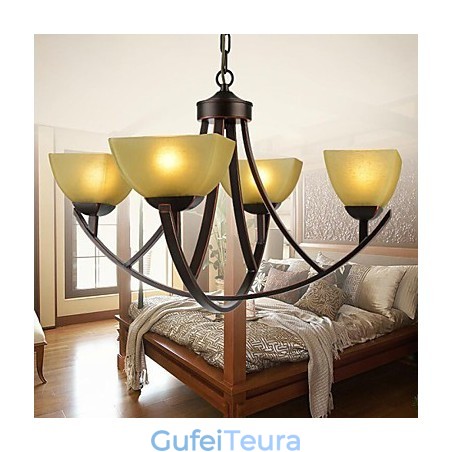 נברשת 4 אורות מתכת וינטג' קלאסית מסורתית