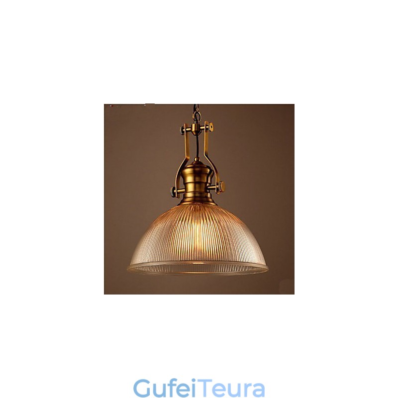 אמריקאי רטרו אירופאי יחיד ראש נברשת זכוכית שקופה