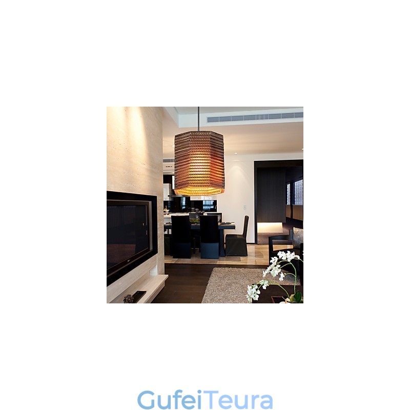 מנורת תליון 1 חומר בד מודרני קל