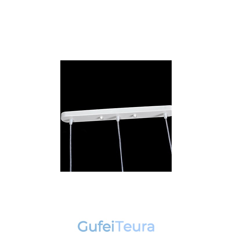 תליון לבן דפוס שלוש אורות גוון זכוכית מוזהב ביד אירופאי רטרו קלאסי