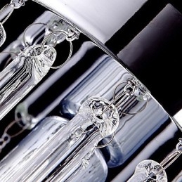 תליון מודרני 3 אורות עם מוט זכוכית