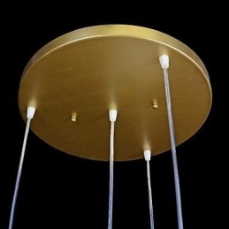 תליון ברונזה דפוס ארבע אורות גוון זכוכית אירופאי רטרו קלאסי