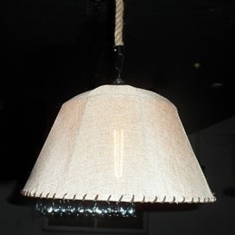 תליון אור בסגנון צפון אמריקאי רטרו 1 בגוון בד