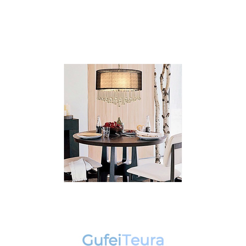 תליון אור קריסטל 4 עכשווי עם גוון שחור