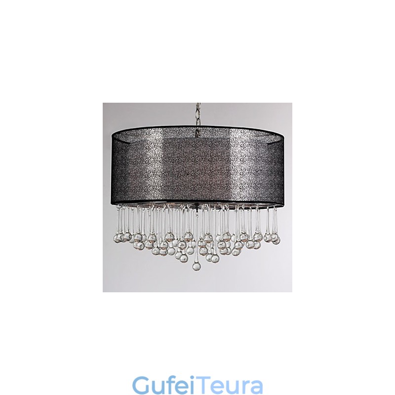 תליון אור קריסטל 4 עכשווי עם גוון שחור