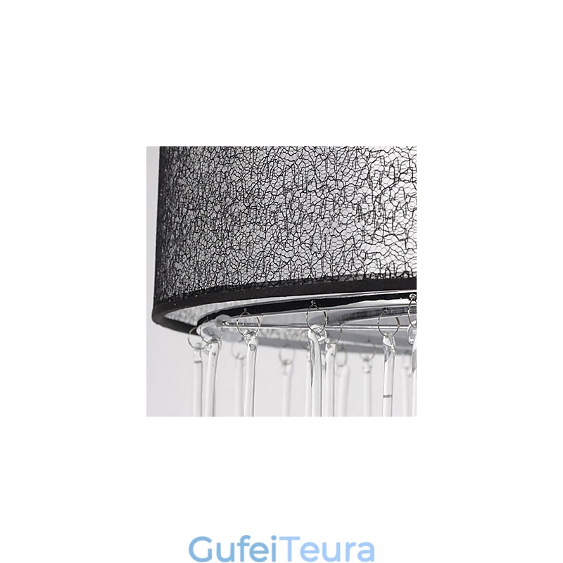 תליון אור קריסטל 4 עכשווי עם גוון שחור